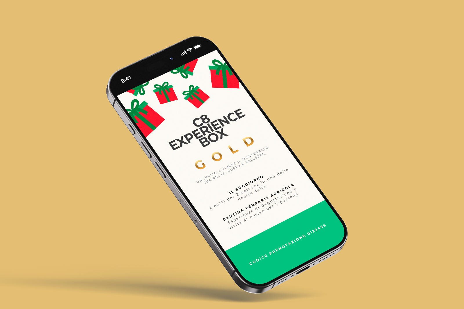 C8 Experience Box: Soggiorno + Cantina (Voucher Digitale)